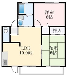 クレールタウンB棟の物件間取画像